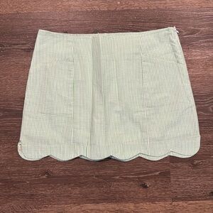 Lilly Pulitzer Green seersucker skort size 4
